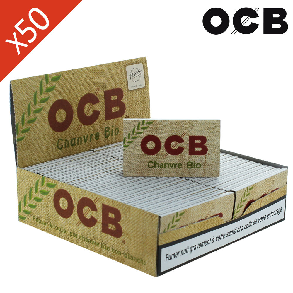 vente papiers a rouler ocb bio chanvre, feuilles ocb naturelle, Feuilles  grand format