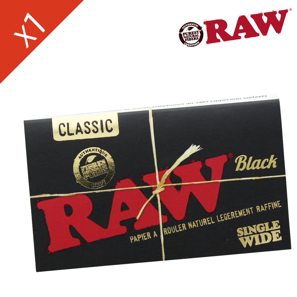 Carnet de Petite Feuille à Rouler Raw © Black Regular