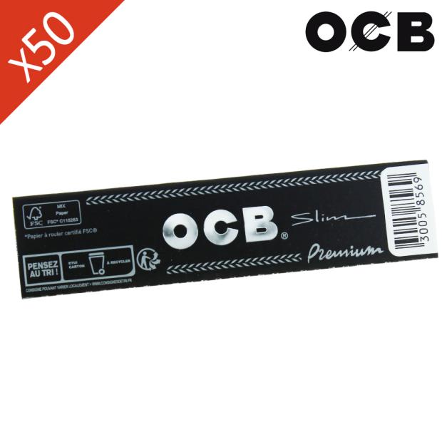OCB premium par boite ou mass ocb noir, paquet de grandes feuilles ocb
